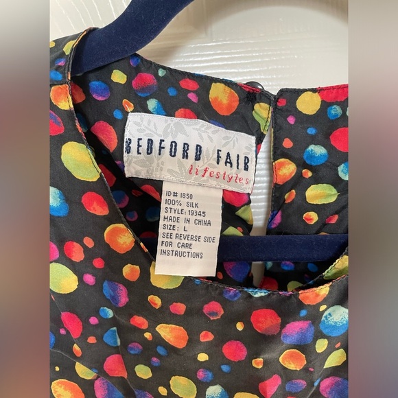 Bedford Fair vintage silk blouse bundle Large - Picture 8 of 9